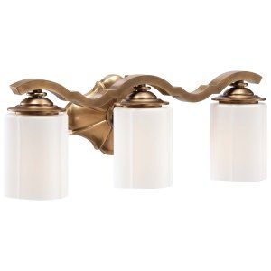 Metropolitan Lighting MET N2943 575 Leicester Three Light Bath with Etched White