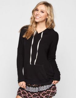 Womens Cozy Hi Low Pullover Hoodie Black In Sizes Small, Medium, X Sm