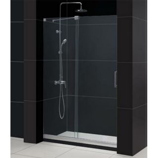 Dreamline SHDR1960581001 Bathtub Shower Doors, 5660 x 58 Mirage Frameless Reversible Sliding Glass Chrome