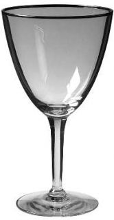 Gorham Montclair Water Goblet   Stem #6009, Platinum Trim