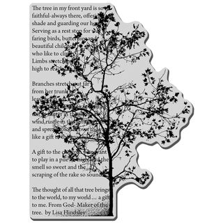 Stampendous Cling Rubber Stamp tree Poem