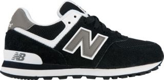 Childrens New Balance KL574   Black/White Casual Shoes