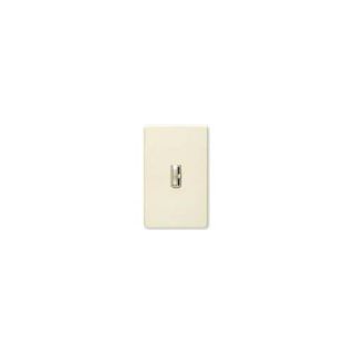 Lutron AYLV600PLA Dimmer Switch, 600W 1Pole Ariadni Magentic Low Voltage Toggle Dimmer Light Almond