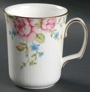 Royal Albert English Rose Mug, Fine China Dinnerware   Pink,Blue Flowers