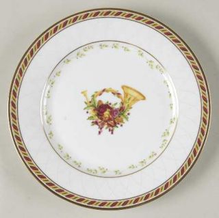 Royal Albert Seasons Of Colour Red Accent Salad Plate, Fine China Dinnerware   S