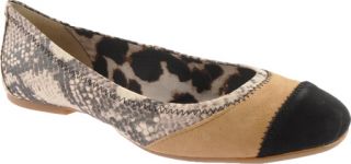 Womens Jessica Simpson Marlio   Natural/Nude Suede Ballet Flats