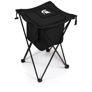 Picnic Time Michigan State University Spartans Sidekick Portable Cooler (BlackMaterials Polyester; PVC liner and drainage spout; steel frameDimensions Opened 18.5 inches Long x 18.5 inches Wide x 27.8 inches HighDimensions Closed 8 inches Long x 8 inch