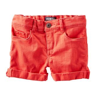 OshKosh Bgosh Orange Twill Shorts   Girls 2t 4t, Orange