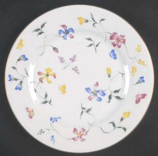 Totally Today Tto3 Salad Plate, Fine China Dinnerware   Pink,Blue&Yellow Scatter