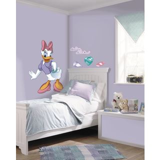 Daisy Duck Peel And Stick Giant Wall Decal (38.75 inches high x 27.5 inches wideIncludes Eight (8) wall decalsApplies to any smooth surfaceRemovable and repositionable with no sticky residueColor/pattern WhiteGender NeutralMaterials VinylHanging instr