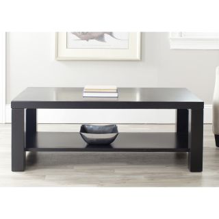 Safavieh Lahoma Black Coffee Table (BlackMaterials Pine WoodSeat dimensions 22.4 inches wide x 19.7 inches deepSeat height 18 inchesDimensions 18.3 inches high x 48 inches wide x 24 inches deepThis product will ship to you in 1 box.Assembly required )
