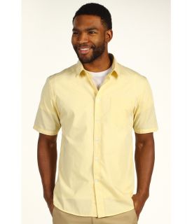 Volcom Why Factor End S/S Shirt Mens Short Sleeve Button Up (Yellow)