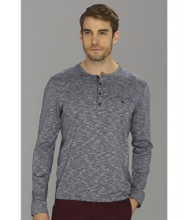 Ted Baker L/S Crew Neck Top With Welt Pocket Mens Clothing (Navy)