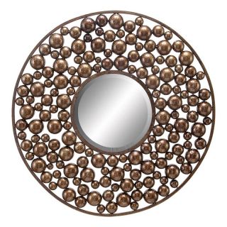 Aspire Home Accents Abstract Spheres Wall Mirror   35 diam. Multicolor   69861