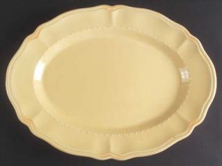 Zrike Tuscany Mustard 18 Oval Serving Platter, Fine China Dinnerware   All Yell