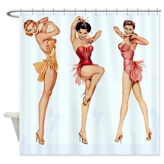  Cute Pinup Collage Shower Curtain  Use code FREECART at Checkout