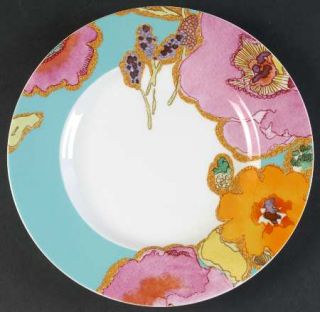 Lenox China Floral Fusion Accent Luncheon Plate, Fine China Dinnerware   Orange&