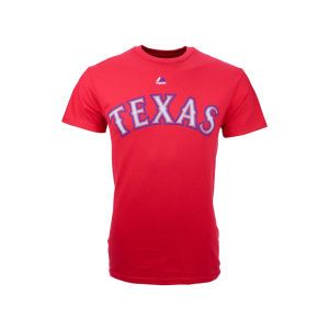 Texas Rangers Prince Fielder Majestic MLB Official Player T Shirt