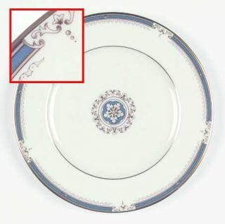 Lenox China Whitley Manor Salad Plate, Fine China Dinnerware   Ambassador,Blue B