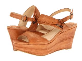 Frye Carlie Sling Womens Wedge Shoes (Tan)