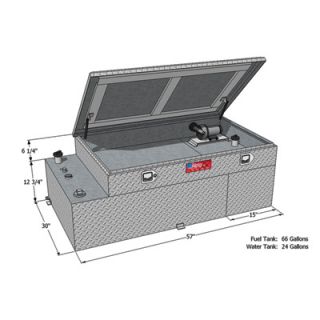 RDS Manufacturing Fuel and Water Combination Transfer Tank with Toolbox   66 