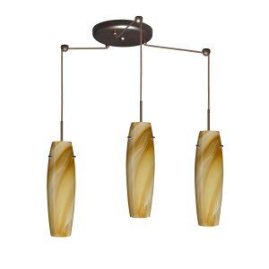 Besa Lighting BEL 3JC 4897HN BR Suzi Pendant