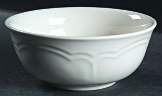 Pfaltzgraff Gazebo White Soup/Cereal Bowl, Fine China Dinnerware   All White
