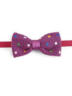  Collection Knit Bow Tie   Purple