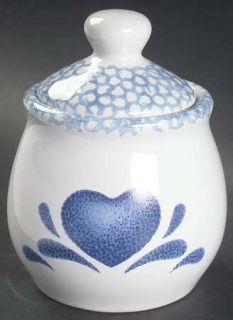 Corning Blue Hearts Sugar Bowl & Lid, Fine China Dinnerware   Corelle, Blue Hear