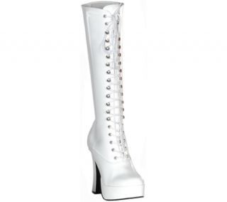 Womens Pleaser Electra 2020   White Patent Boots