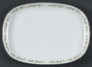 Franconia   Krautheim Cindy 11 Oval Serving Platter, Fine China Dinnerware   Wh