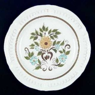 Mikasa Siena Dinner Plate, Fine China Dinnerware   Terra Stone,Tan Design&Band,