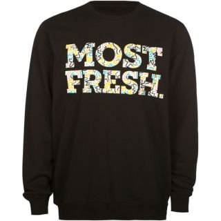 Most Fresh Mens Sweatshirt Black In Sizes Medium, Small, Xx Large, X Large