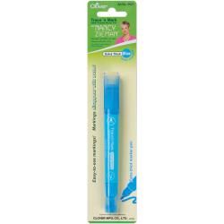 Clover Trace N Mark Blue Water Erasable Marker Pen By Nancy Zieman (BlueThick and extra thick for easy to see markings and the markings will disappear with waterDimensions 2 inches wide x 9 inches longImported )