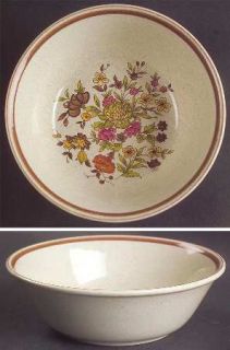 Royal Doulton Gaiety Brown Coupe Cereal Bowl, Fine China Dinnerware   Lambethwar