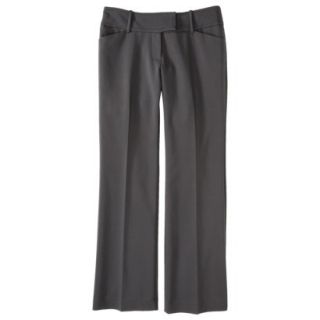 Mossimo Womens Double Weave Curvy Flare Pant   Railroad Gray 8 Short
