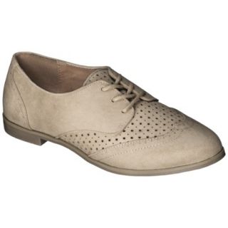 Womens Mossimo Supply Co. Lata Perforated Wingtip Shoe   Fawn 5.5