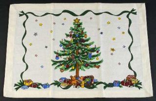 Nikko Christmastime Cloth Placemat, Fine China Dinnerware   Classic Collection,