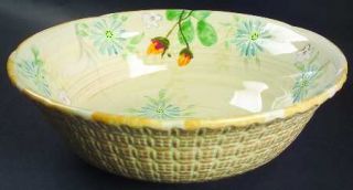 Pfaltzgraff Vintage Floral 9 Round Vegetable Bowl, Fine China Dinnerware   Hand