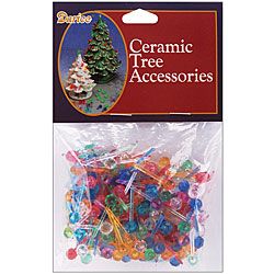 Darice Multi color Ceramic Christmas Tree Bulbs (pack Of 250)