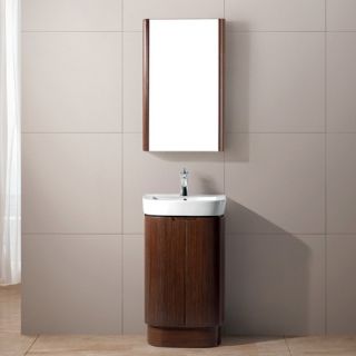 Vigo Industries VG09017118K Bathroom Vanity, 20 Acanthi Single w/Medicine Cabinet Wenge