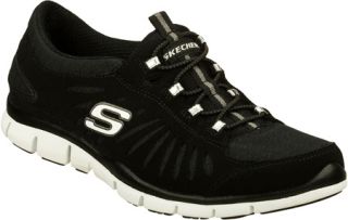 Womens Skechers Gratis In Motion   Black/White Casual Shoes