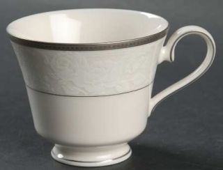 Nikko Vintage Lace Platinum Footed Cup, Fine China Dinnerware   Platinum Encrust