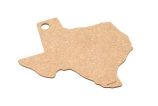 Epicurean State Shape Novelty Cutting Board, 12x14 in, Texas, Natural/Slate