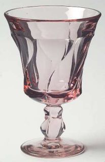Fostoria Jamestown Pink Water Goblet   Stem #2719, Heavy   Pressed