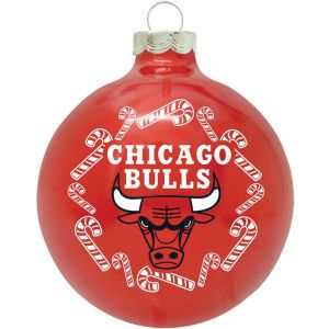 Chicago Bulls Traditional Ornament Candy Cane