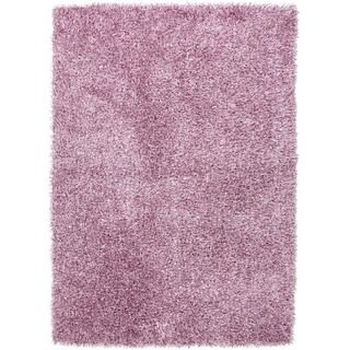 Pink/ Purple Solid Shag Rug (9 X 13)