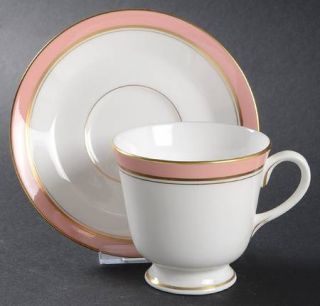 Royal Worcester Howard Rose Footed Cup & Saucer Set, Fine China Dinnerware   Ros