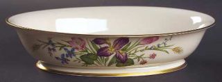 Franciscan Mariposa 9 Oval Vegetable Bowl, Fine China Dinnerware   Purple/Pink/