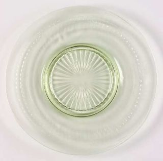 Anchor Hocking Roulette Green Luncheon Plate   Green, Depression Glass